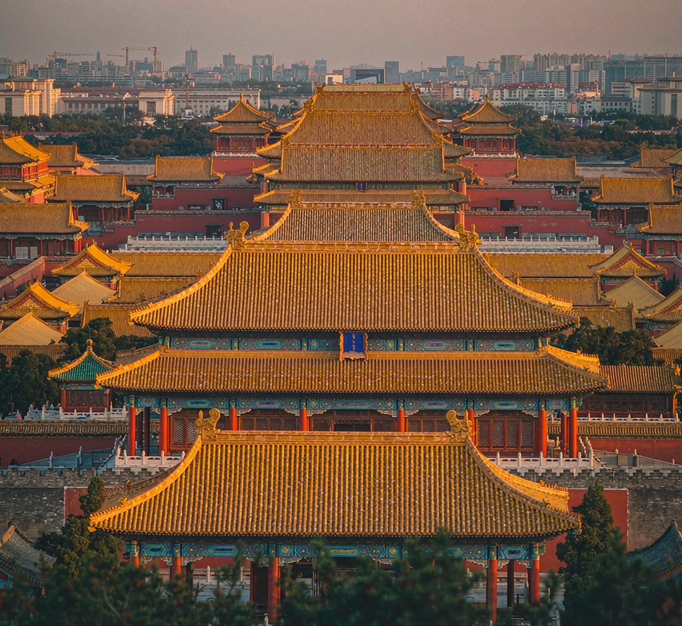 北京故宫金色屋顶 — 北京旅游