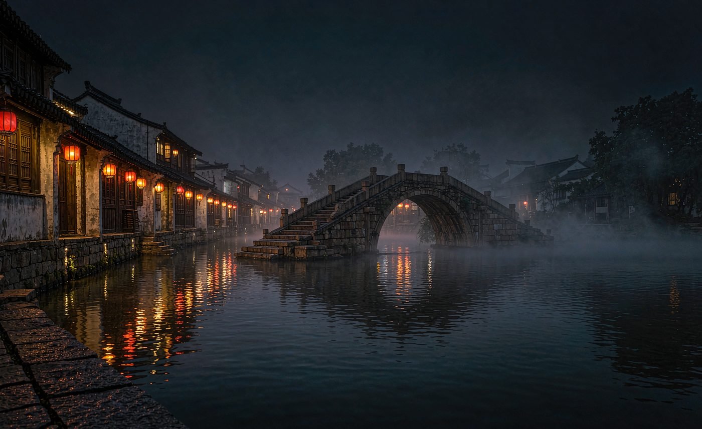 乌镇水乡夜色 — 江南水乡4天3晚